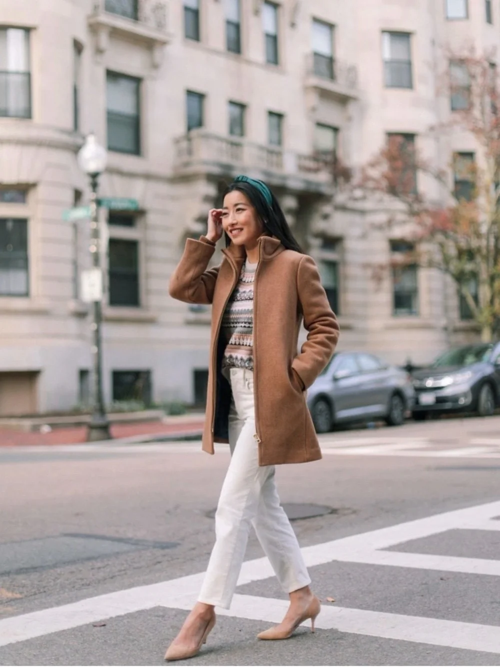 J.Crew Lodge Coat in Italian Stadium-Cloth Wool Heather Acorn 00 XS Camel Brown